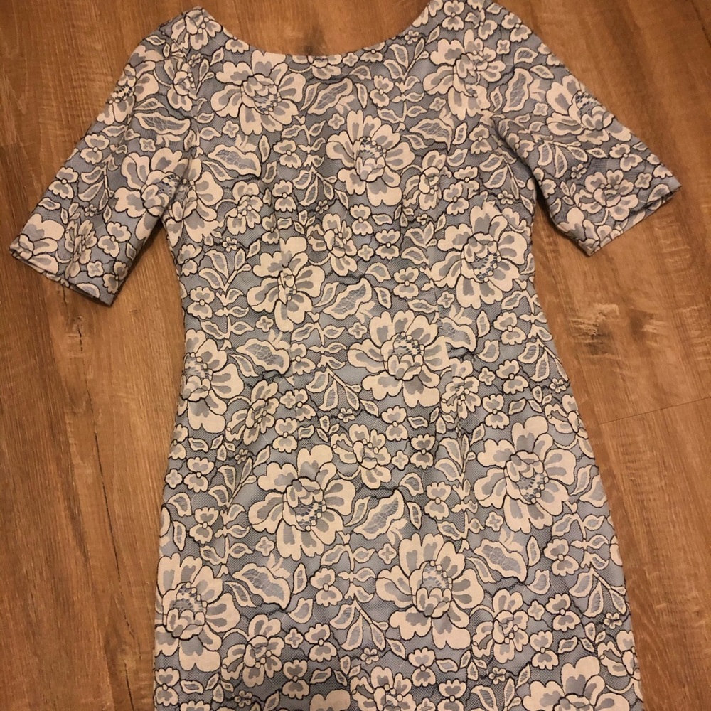 Eliza J - Blue Floral Cocktail Dress